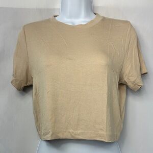 NWT Sacré Women's Short Sleeve Raena Ribbed Tee